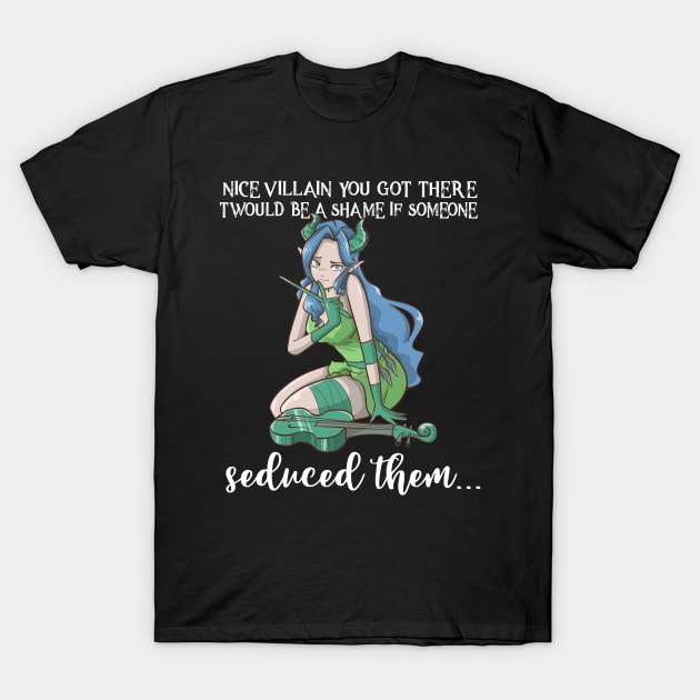 Bard Class Pen and Paper RPG Fun Roleplaying PnP Seduce Meme T-Shirt by TellingTales